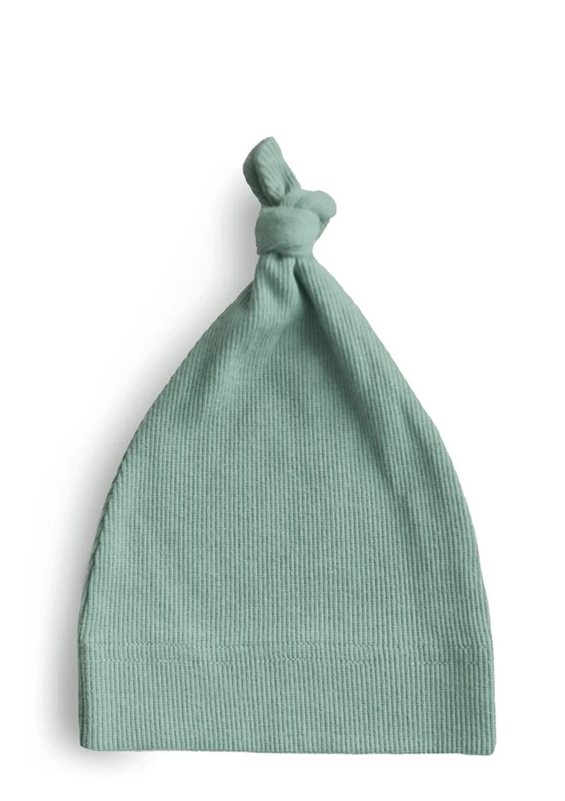 Baby Beanie gerippt roman green