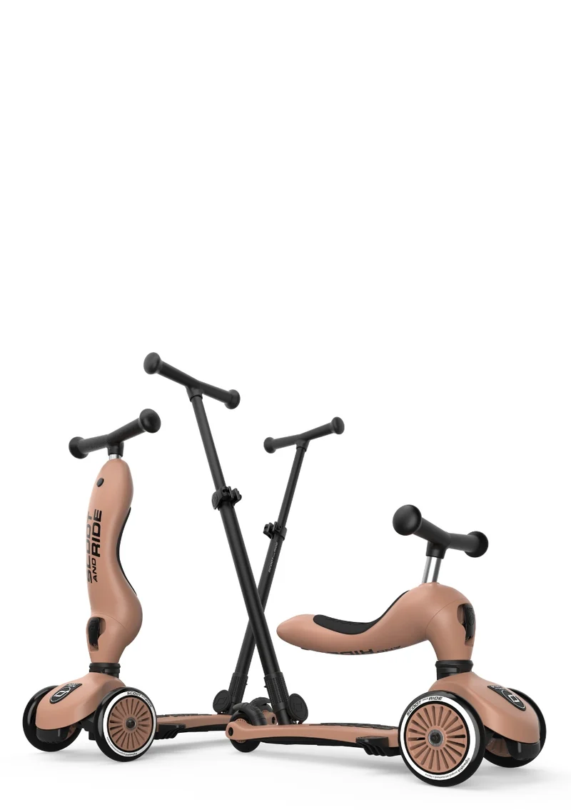 2in1 Kickboard 'Highwaykick 1 Push & Go' mocha
