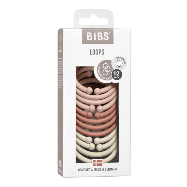 BIBS Loops Ringe Kunststoffringe für Kinderwagen oder Babygyms