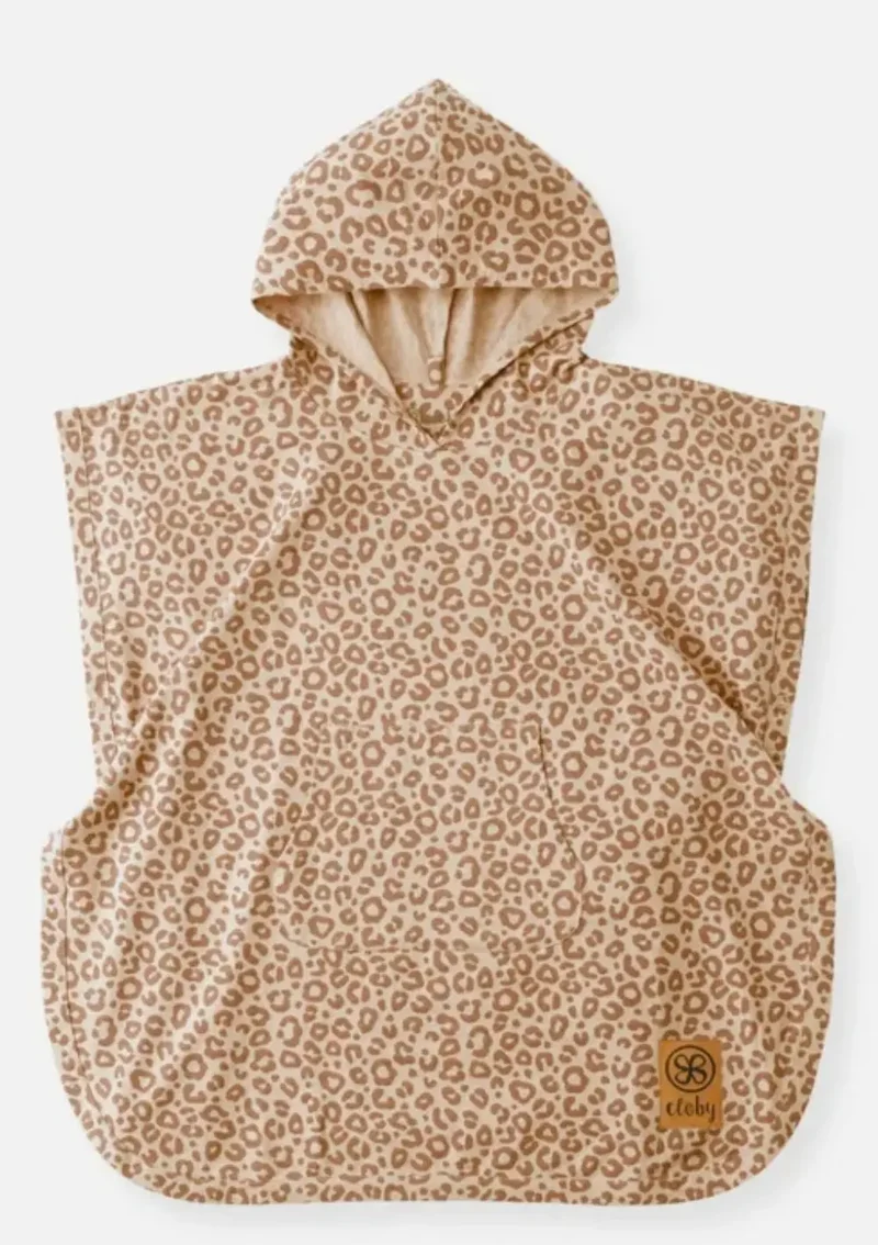 UV-Poncho (UPF 50+) Leopard Brown