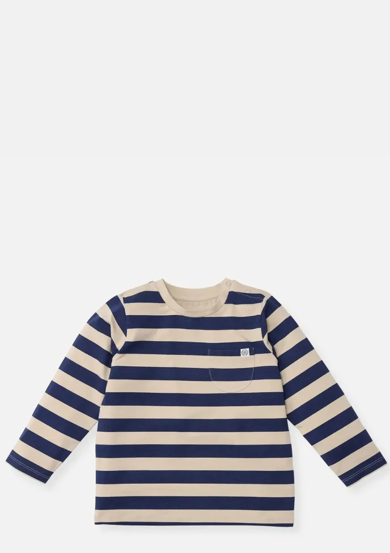 Langarmshirt UPF 50+ Navy/Sandy Stripe