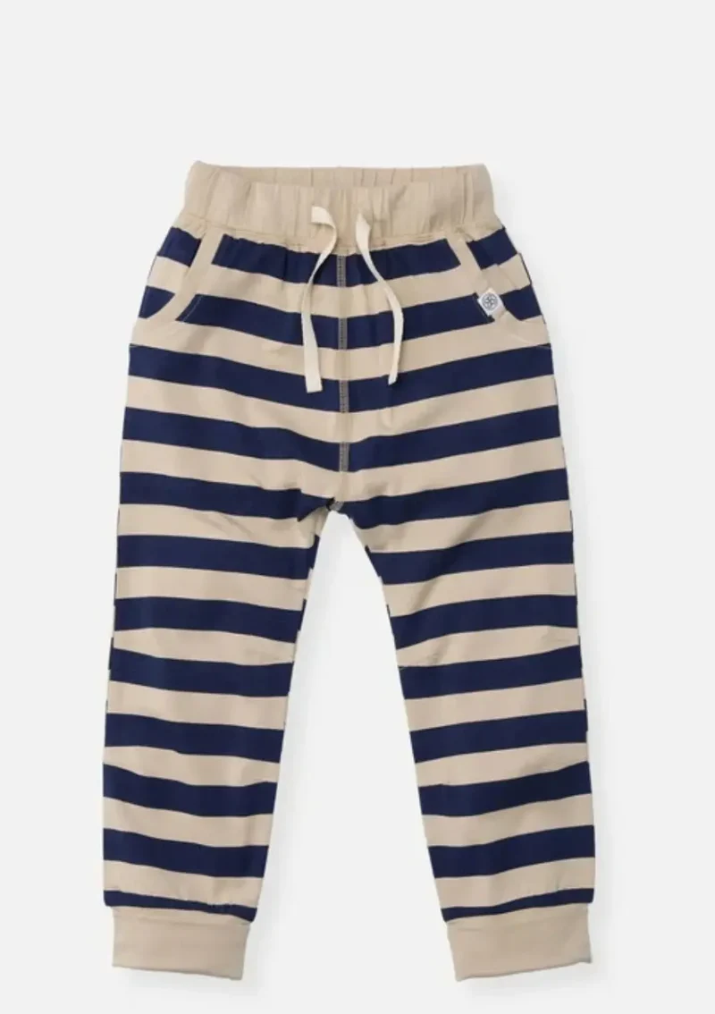 Jogginghose UPF 50+ Navy/Sandy Stripe