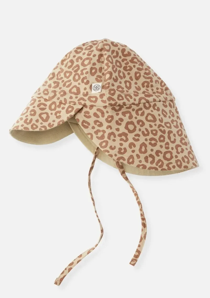 Wendbarer Sonnenhut UPF 50+ Leopard Brown/Sandy Beach