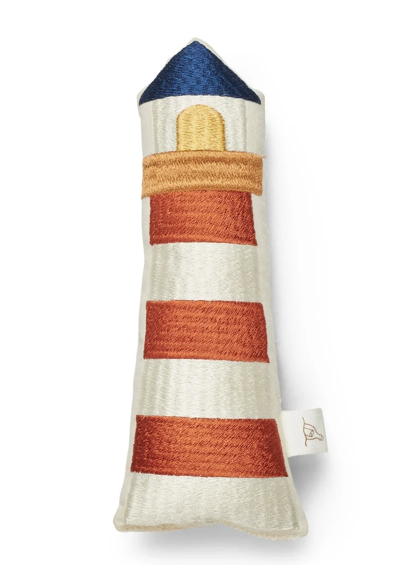 Rassel Leuchtturm 'Klint' off-white/bunt