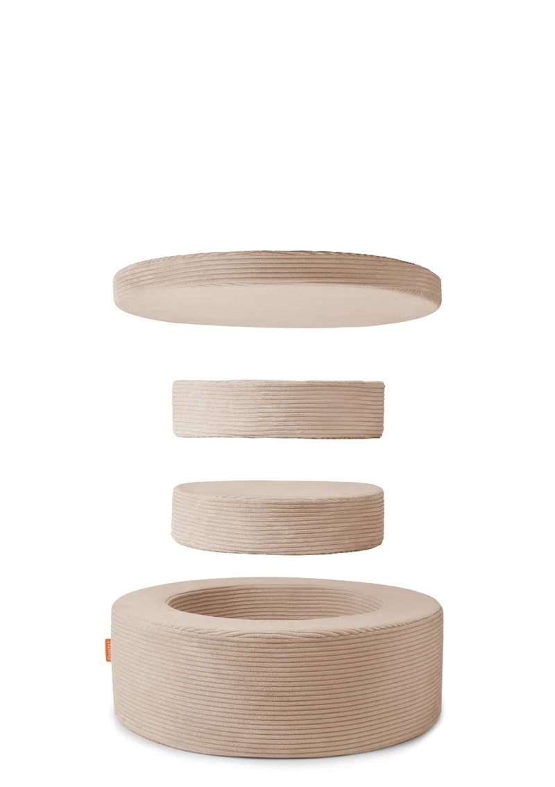 Spiel-Element 'Donut' Cord Karamell Beige