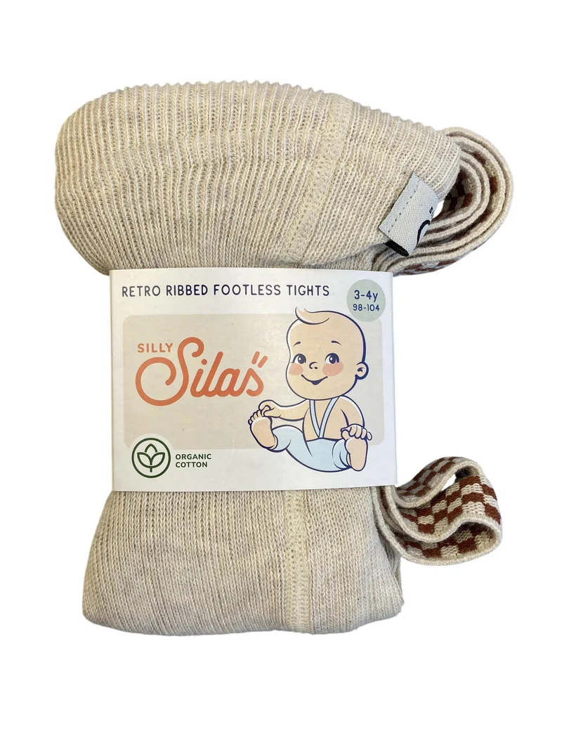 Silly Silas Retro - Rippstrumpfhose ohne Fußteil 98-104 / 3-4 Jahre