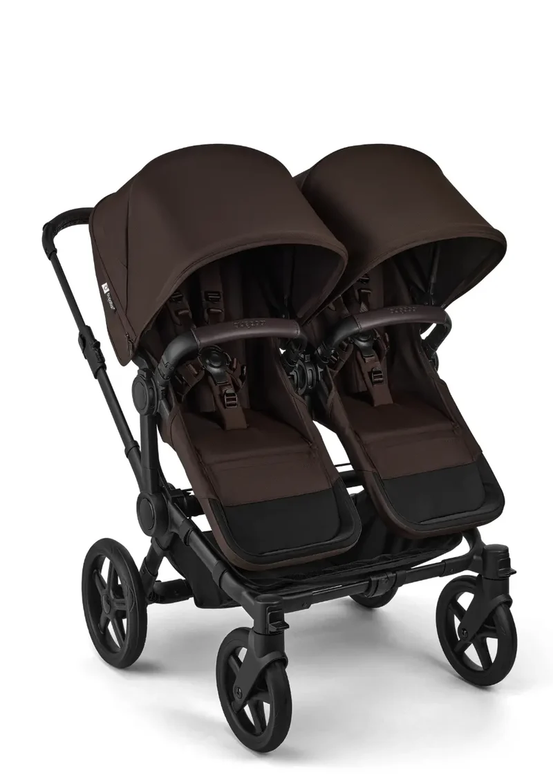 Geschwisterwagen-Set 'Donkey 6 Double' Cocoa Brown