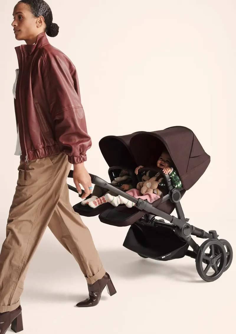 Zwillingswagen-Set 'Donkey 6 Twin' Cocoa Brown