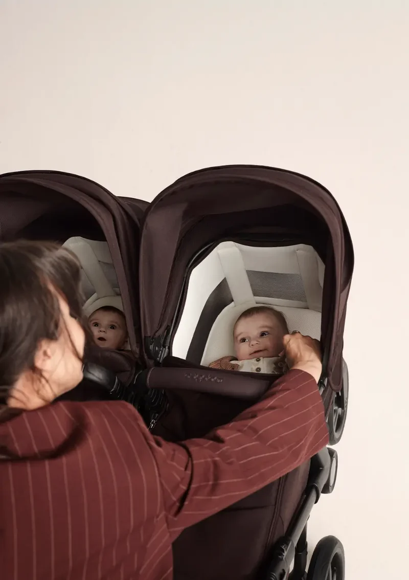 Zwillingswagen-Set 'Donkey 6 Twin' Cocoa Brown