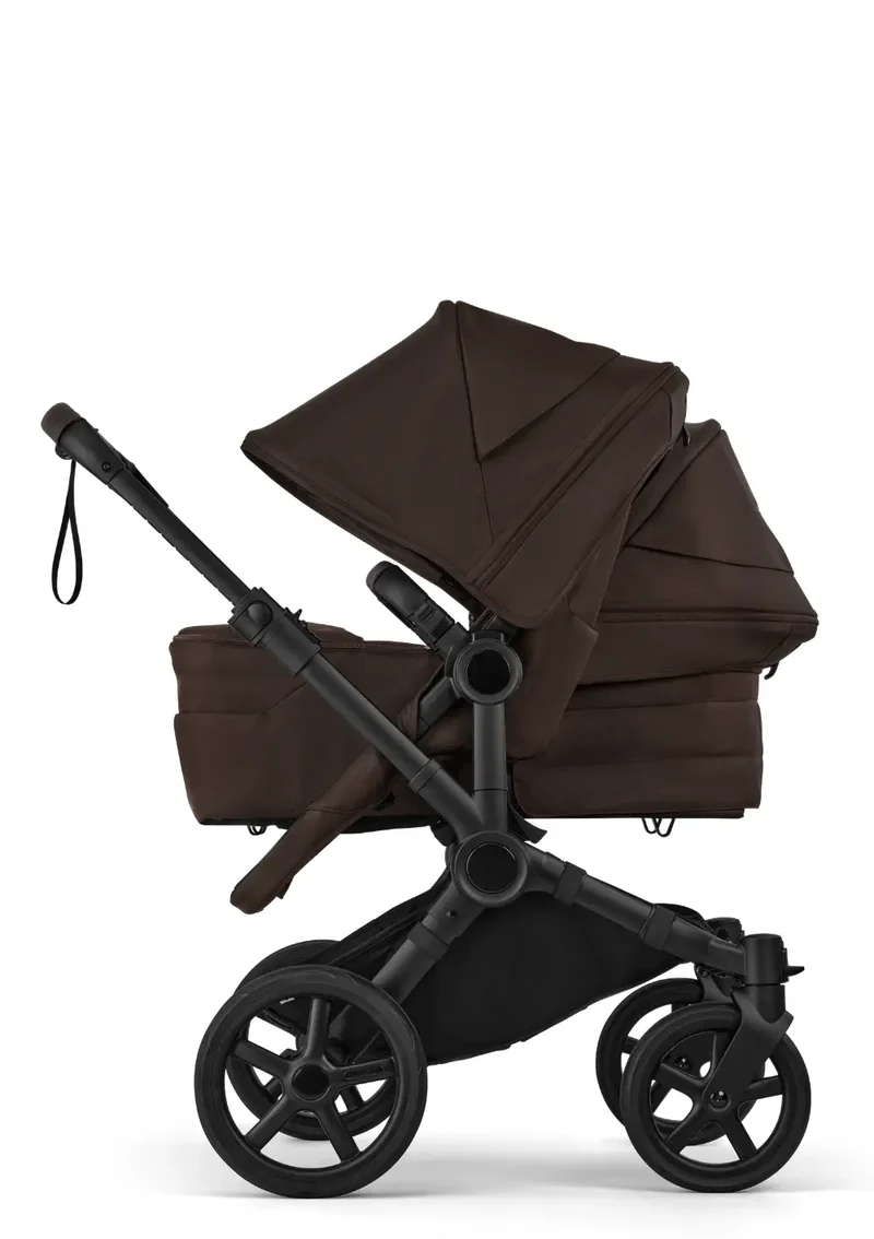 Geschwisterwagen-Set 'Donkey 6 Double' Cocoa Brown