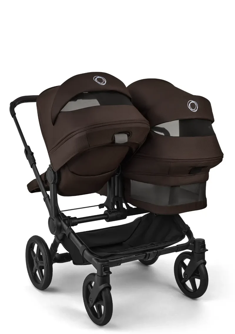 Geschwisterwagen-Set 'Donkey 6 Double' Cocoa Brown