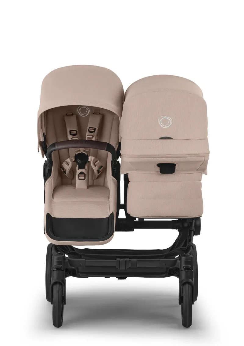 Geschwisterwagen-Set 'Donkey 6 Double' Desert Taupe Mélange