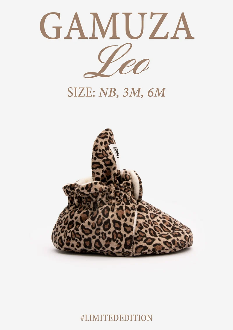Baby Booties Gamuza Leo