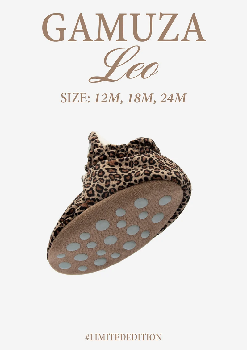 Baby Booties Gamuza Leo