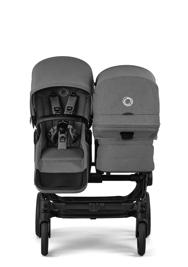 Geschwisterwagen-Set 'Donkey 6 Double' Moon Grey