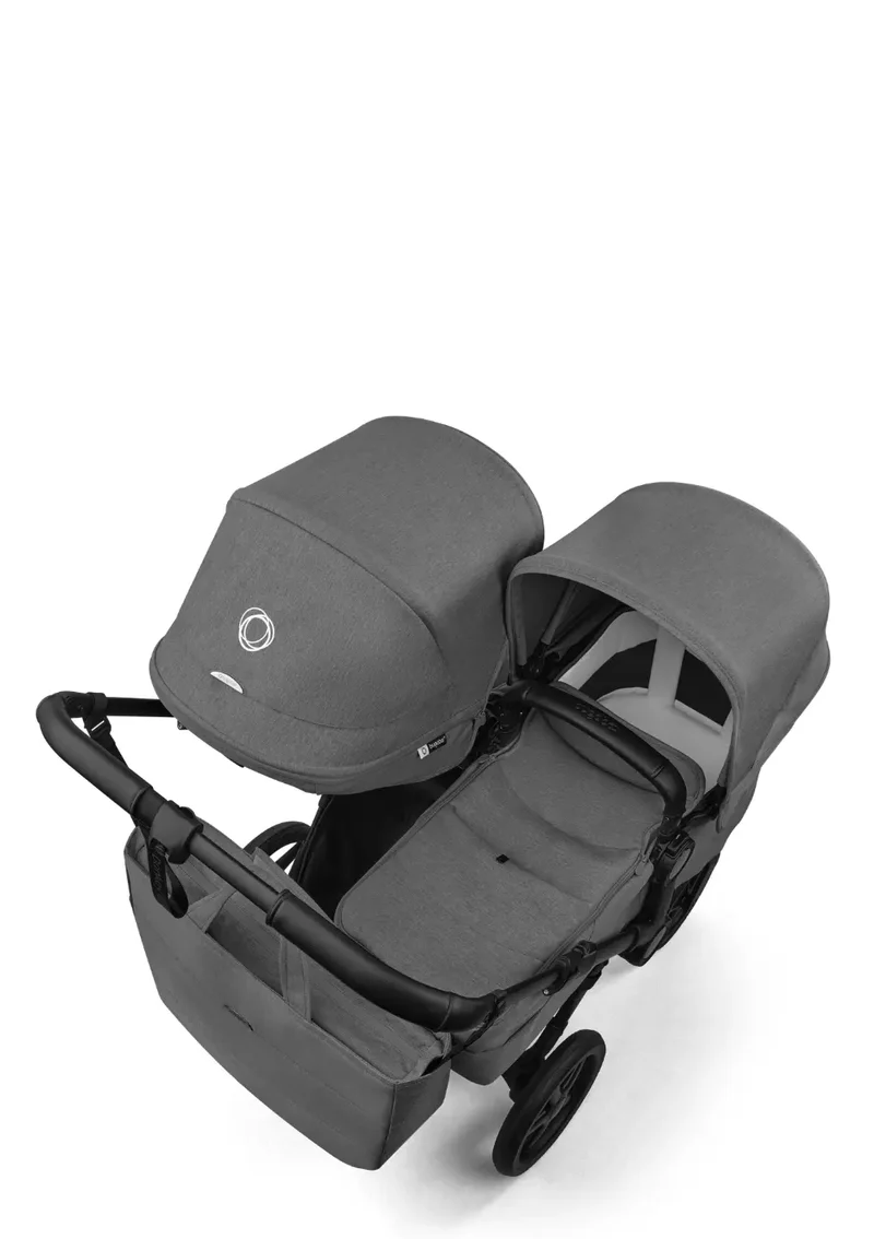 Geschwisterwagen-Set 'Donkey 6 Double' Moon Grey