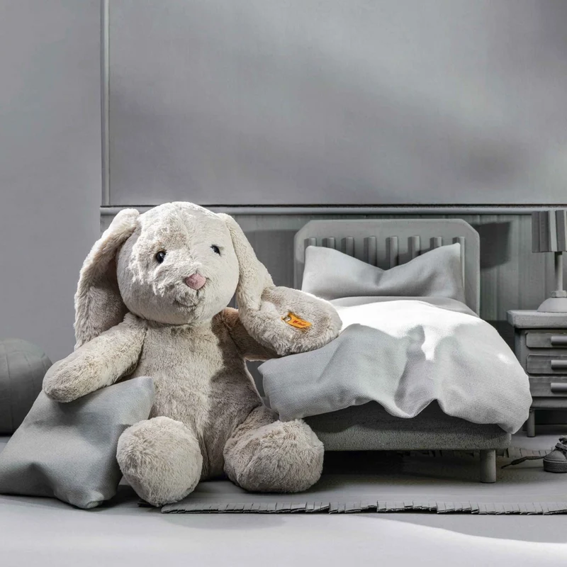 Steiff Hoppie Hase 28cm hellgrau