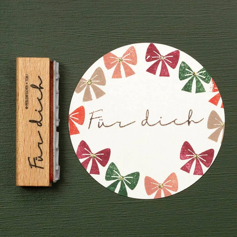 Stempel "Schleife festlich" von Perlenfischer