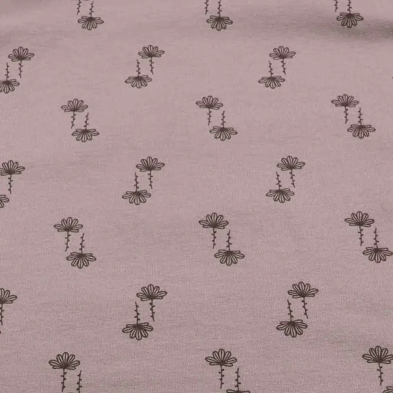 müsli Silent Langarm Babybody Girl Sparrow Mauve/Braun