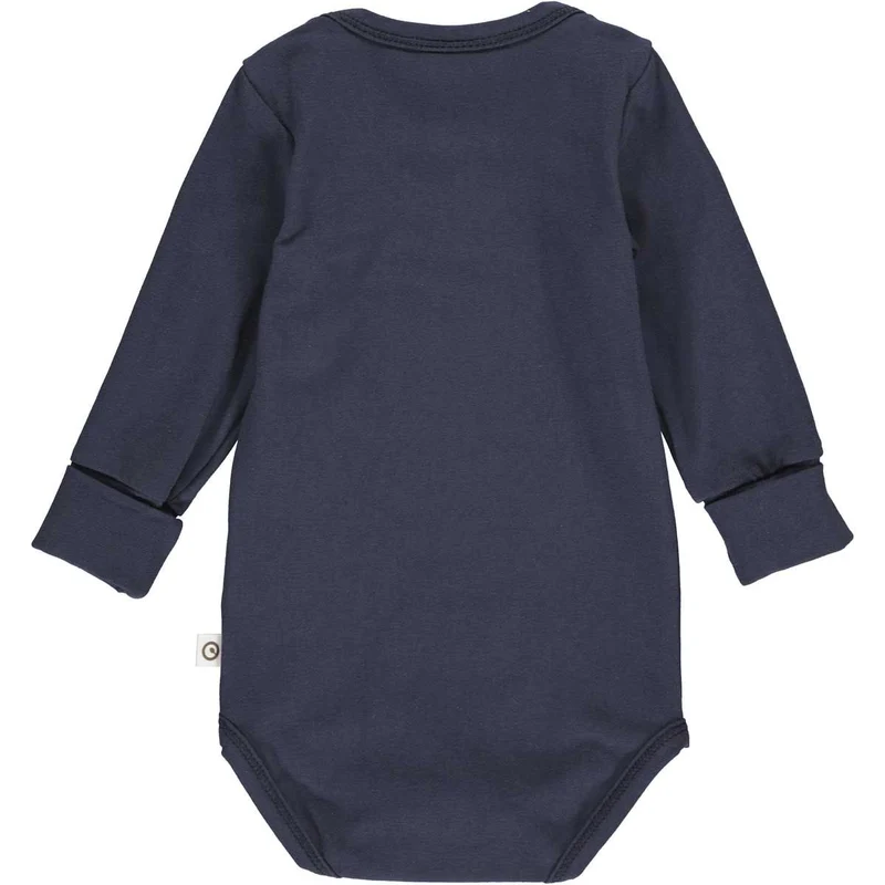 müsli Cozy me Langarm Babybody Boy Night Blue