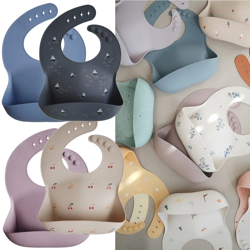mushie BIB weiches Silikon Auffanglätzchen Sunshine