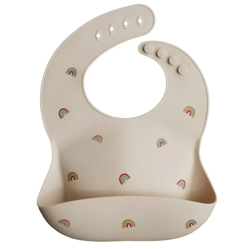 mushie BIB weiches Silikon Auffanglätzchen Sunshine