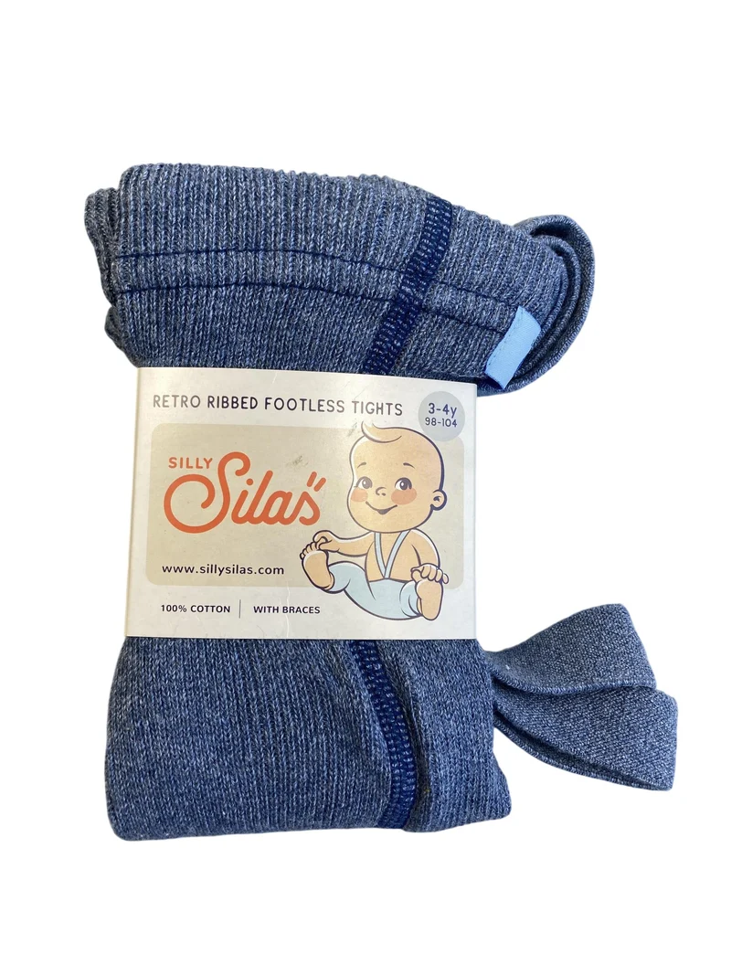 Silly Silas Retro - Rippstrumpfhose ohne Fußteil 98-104 / 3-4 Jahre