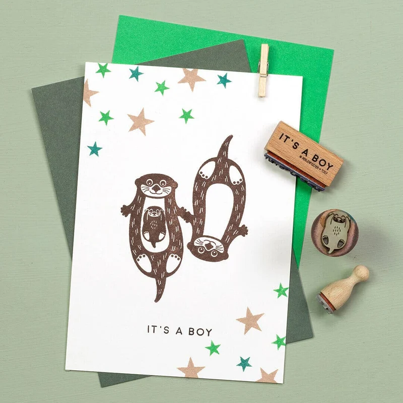 "Otterbaby" Stempel von Perlenfischer
