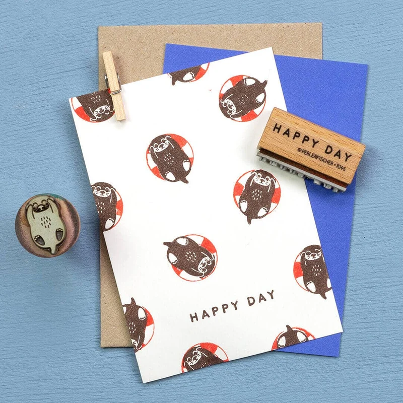 "Otterbaby" Stempel von Perlenfischer