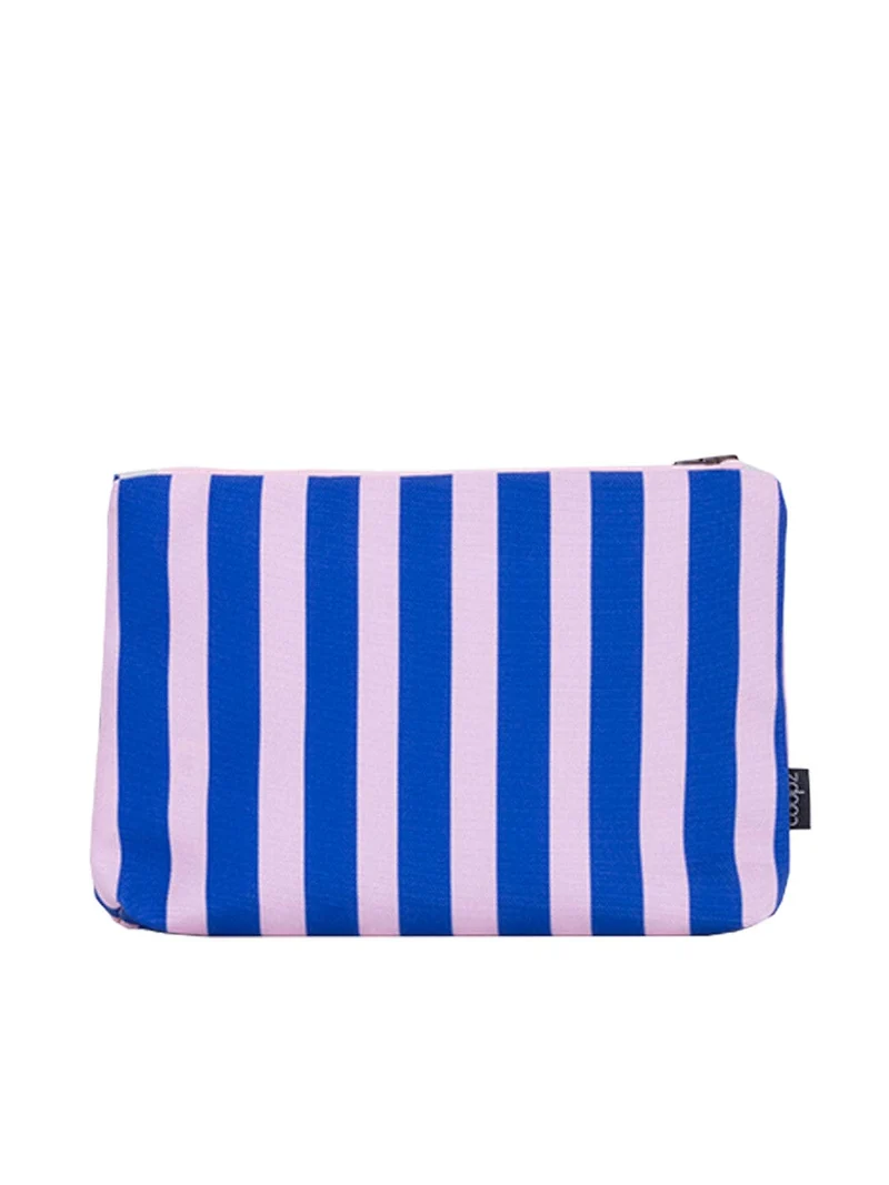 coopz Tasche „Bonnie“ – Gestreift Rosa/Blau, 20 x 15 x 4 cm