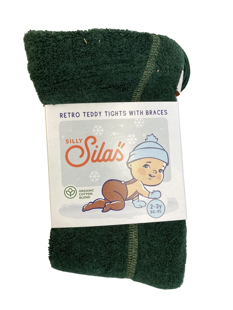 Silly Silas Retro - Teddy - Strumpfhose mit Hosenträgern 86-95 / 2-3 Jahre