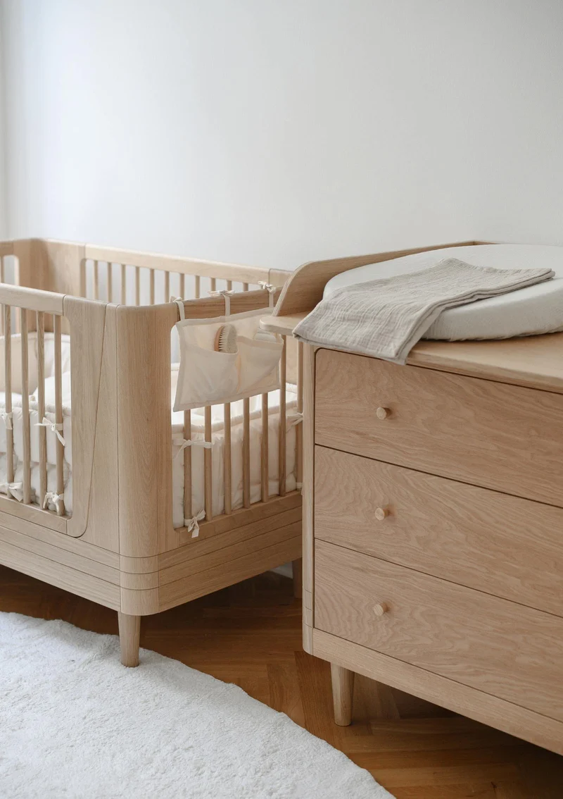 Babybett 'Nature Baby Bed 2.0' Eiche 124,5 x 72,5 cm