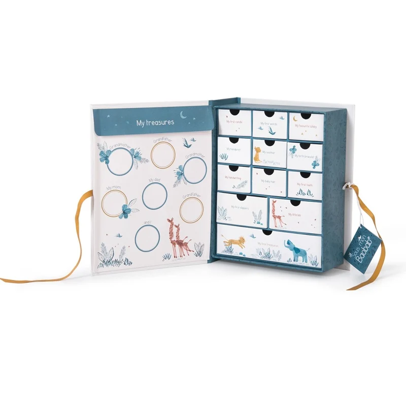 Moulin Roty Geburtsbox Erinnerungsbox Les baobab