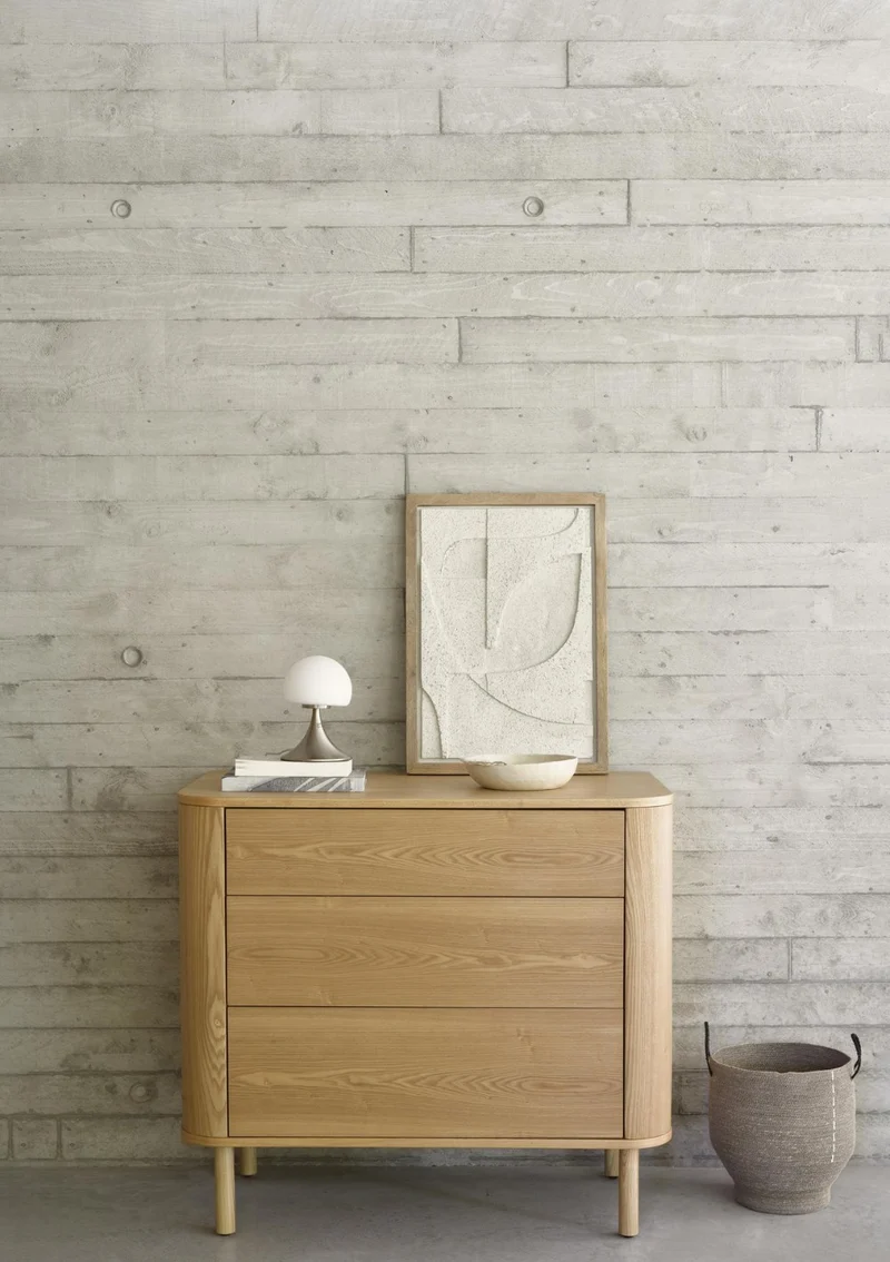(Wickel-)Kommode 'Yume' mit Schubladen Natural Ash