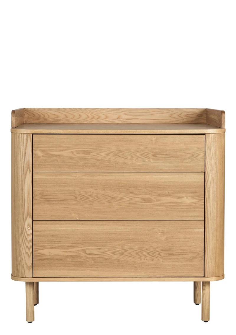 (Wickel-)Kommode 'Yume' mit Schubladen Natural Ash
