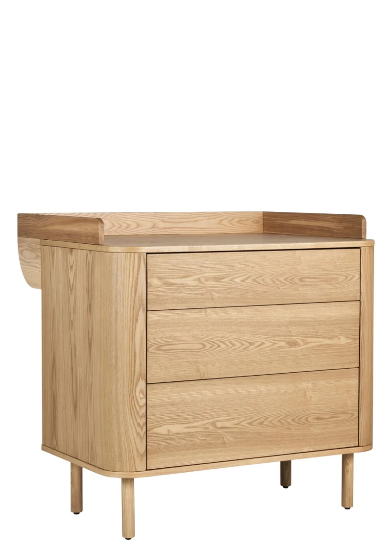 (Wickel-)Kommode 'Yume' mit Schubladen Natural Ash