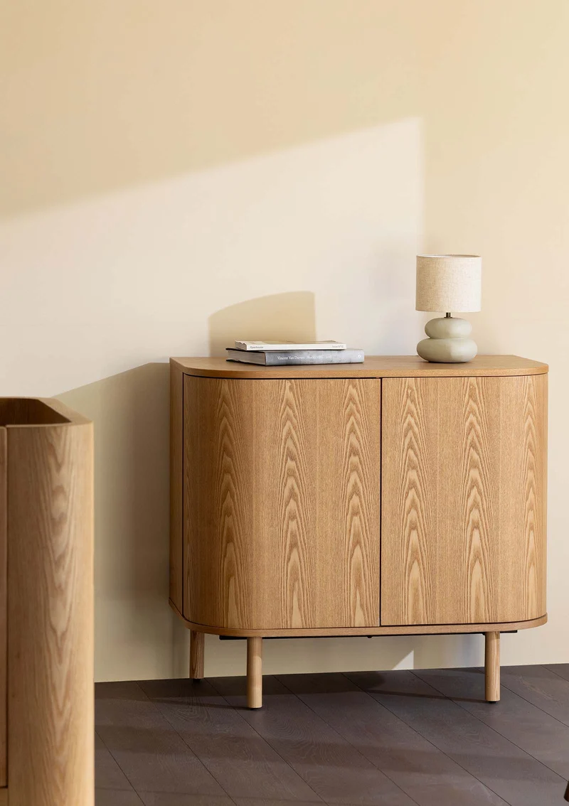 (Wickel-)Kommode 'Yume' mit Türen Natural Ash