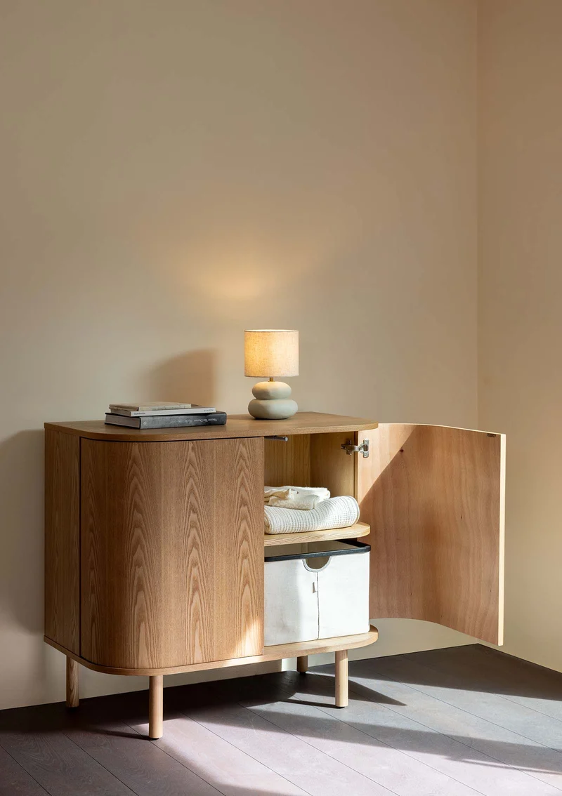 (Wickel-)Kommode 'Yume' mit Türen Natural Ash
