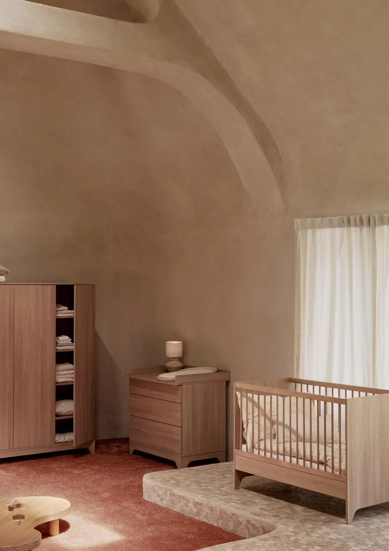 Babybett 'Tsugi' Honey Ash 120 x 60 cm