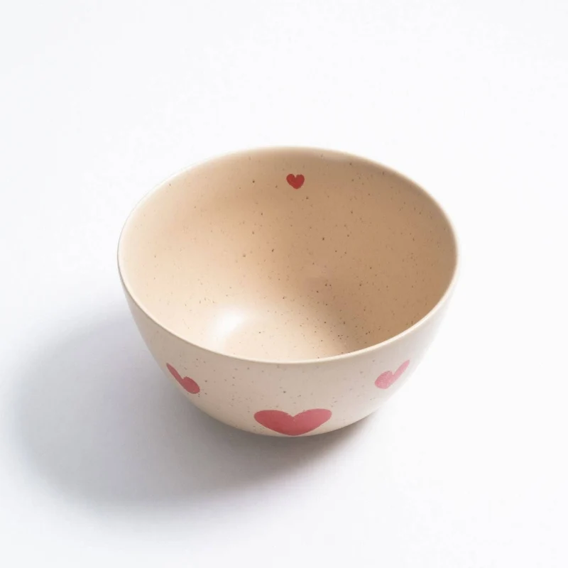 "Cozy Hearts" Schüssel – Steingut-Schale von Egg Back Home, 700ml