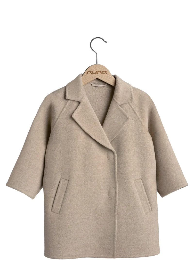 Cashmere Kindermantel stone
