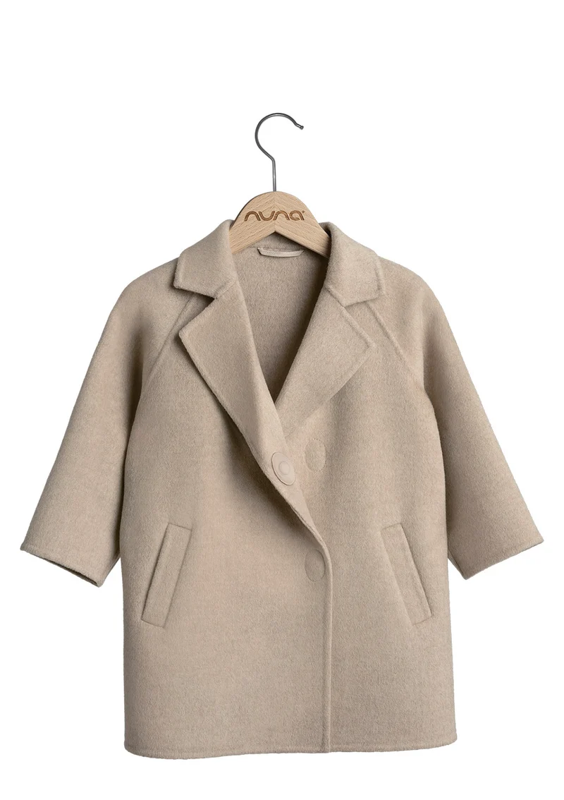 Cashmere Kindermantel stone