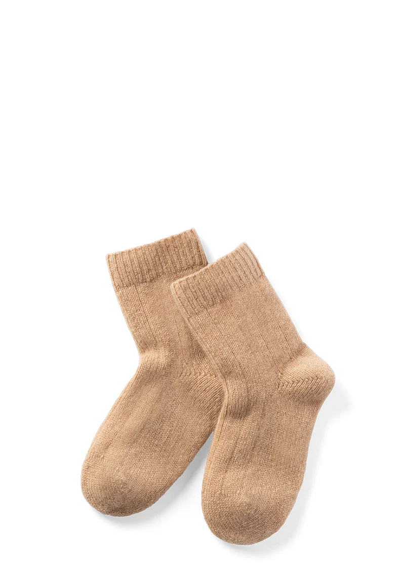 Cashmere Socken tan