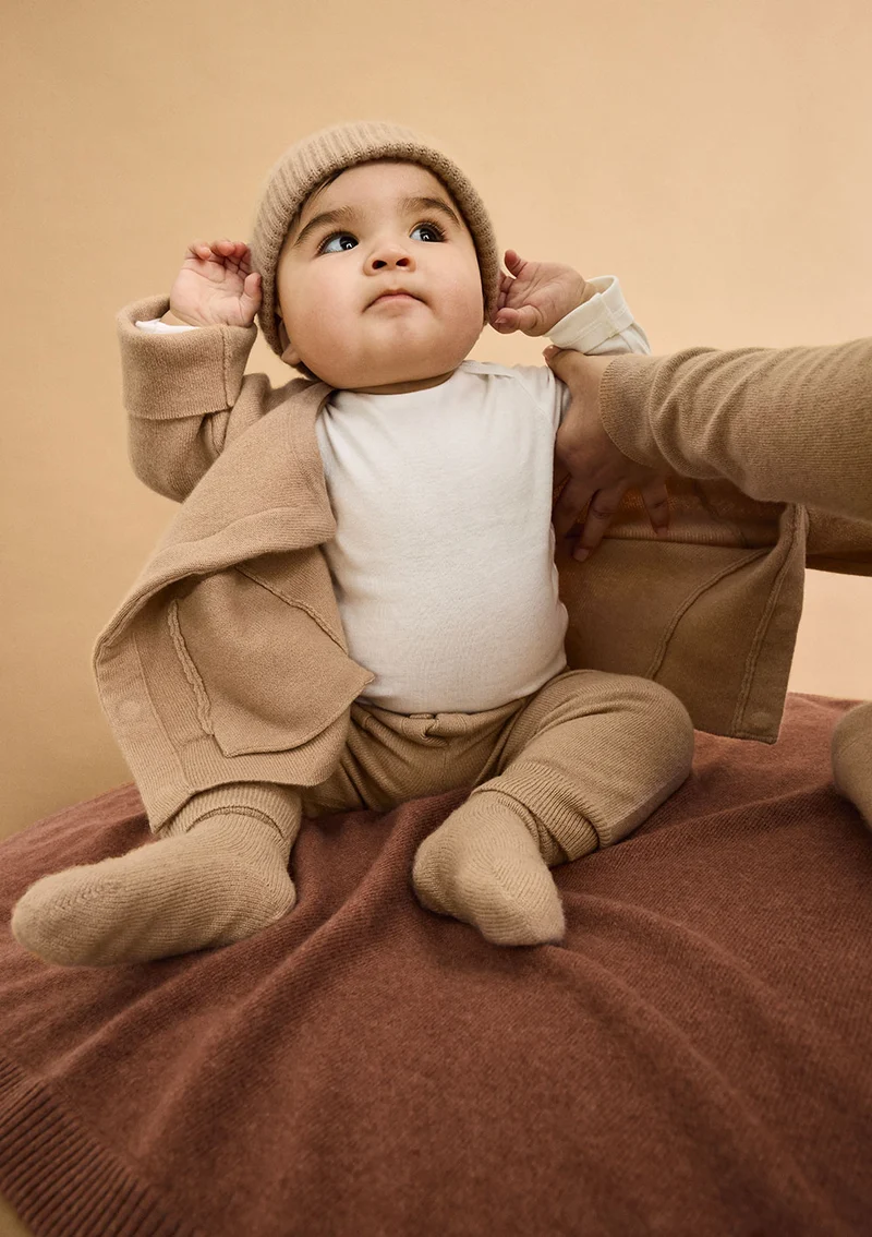 Cashmere Socken tan