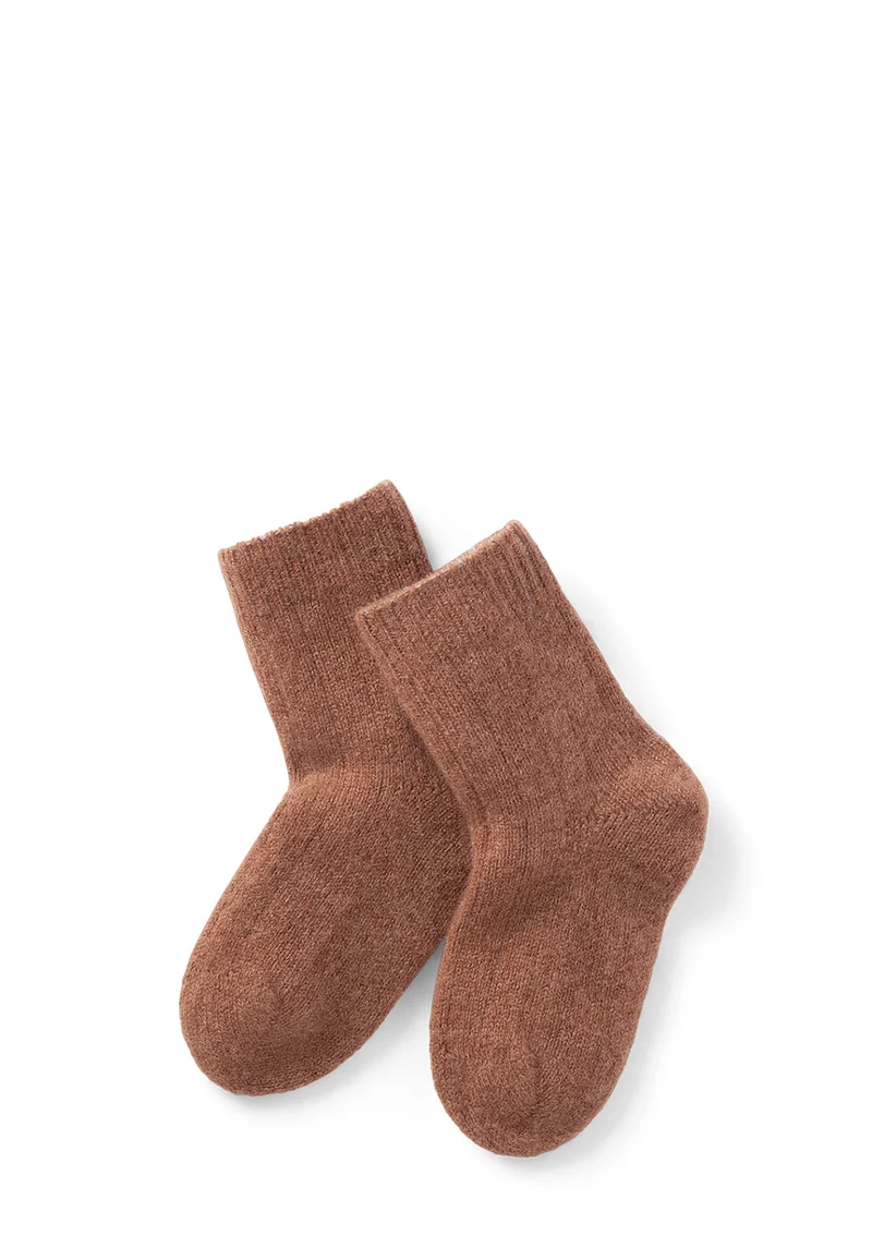 Cashmere Socken sienna