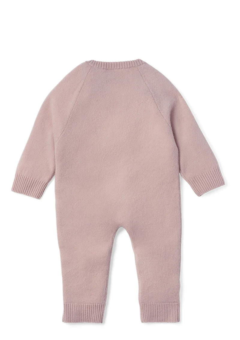 Cashmere Strampler dusty mauve