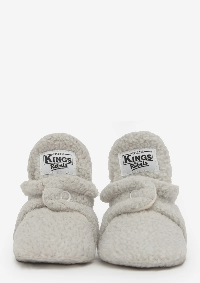 Baby Booties Teddy Grau