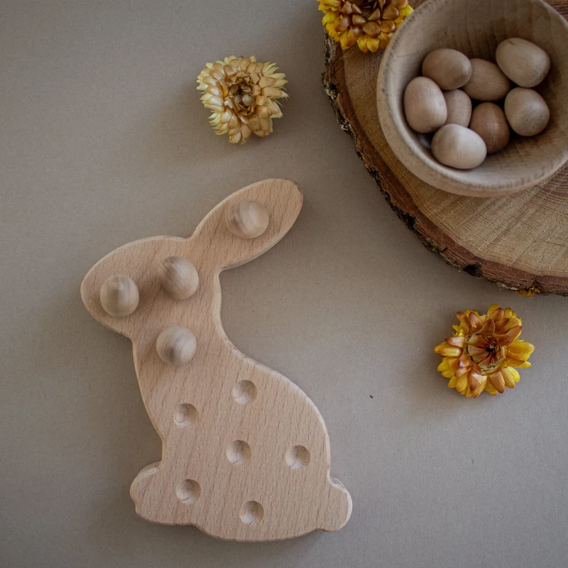 Feinmotorikplatte Hase