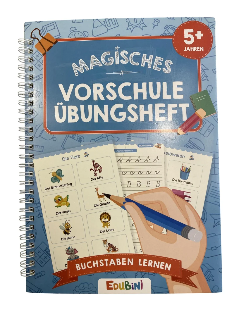 Edubini Magisches Vorschule Übungsheft - Buchstaben lernen