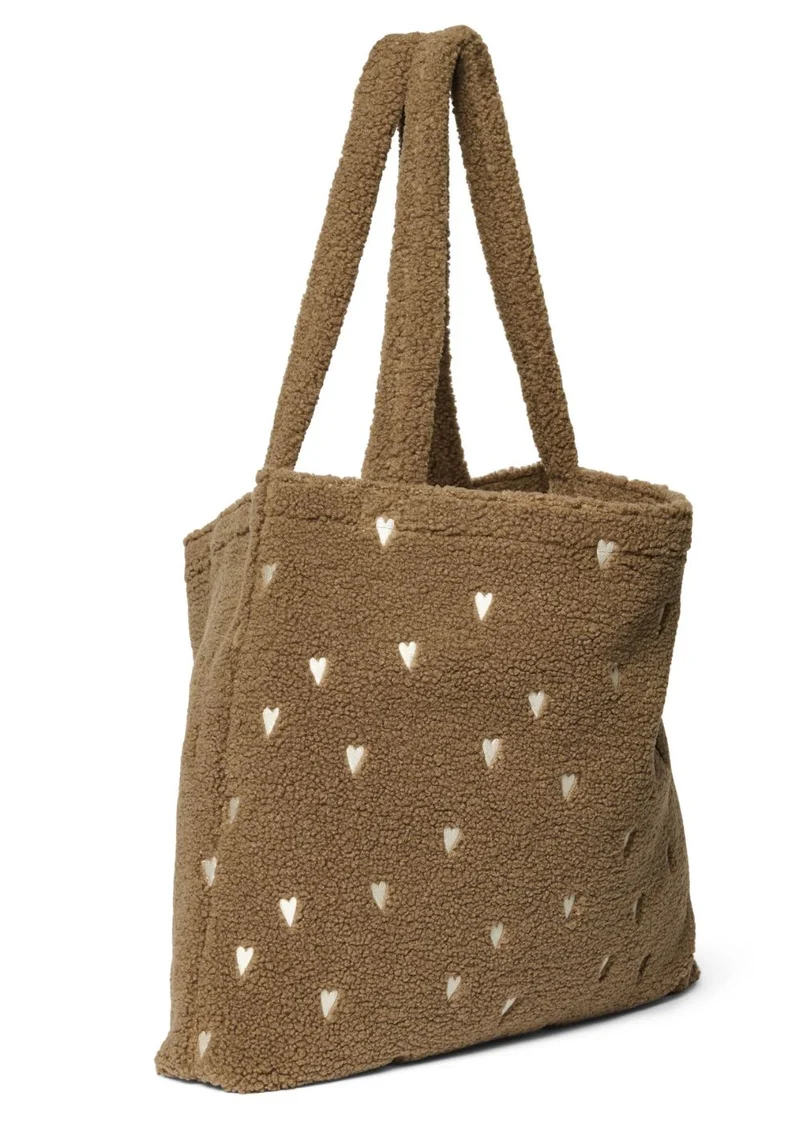 Tasche 'Teddy Mom-Bag' Brown Hearts